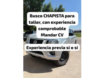 BUSCO CHAPISTA CON EXPERIENCIA COMPROBABLE P/ TALLER