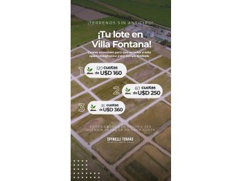 ACCEDE A TU TERRENO HOY SIN ENTREGA - hasta 120 cuotas fijas