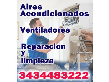 Aires Acondicionados/Ventiladores Reparacion y Mantenimiento