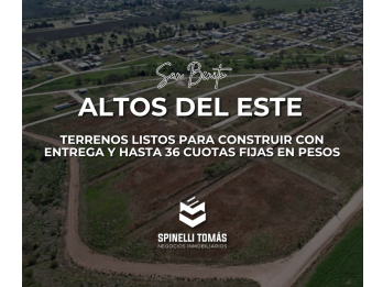 TERRENOS LISTOS PARA CONSTRUIR - FINANCIA EN PESOS