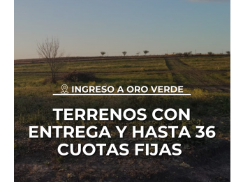 TERRENOS AL INGRESO DE ORO VERDE - FINANCIA