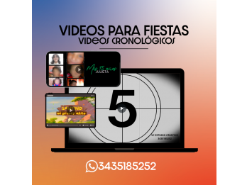 Videos cronol&oacute;gicos para fiestas