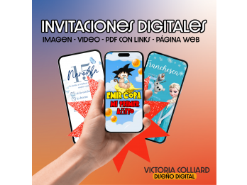 Invitaciones digitales personalizadas✔️
