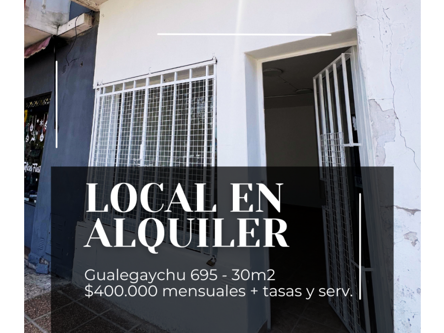 LOCAL CENTRICO EN ALQUILER