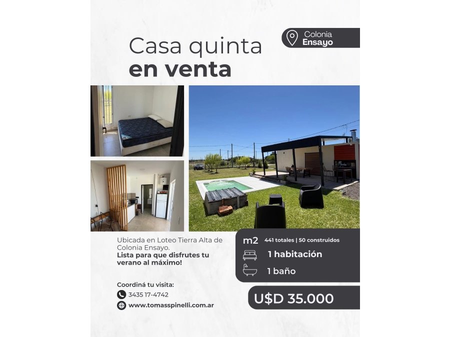 HERMOSA QUINTA EN VENTA