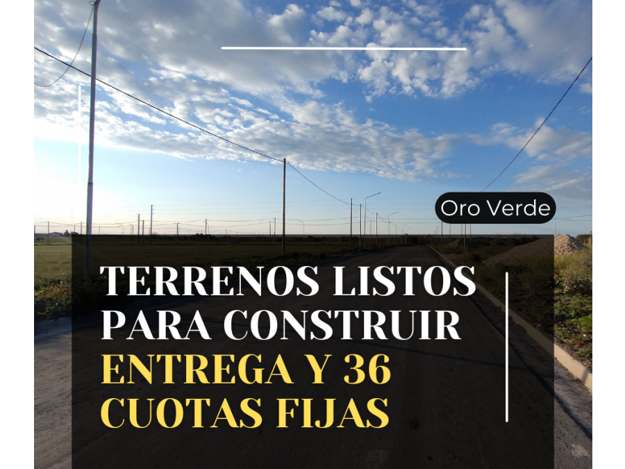 ULTIMOS TERRENOS DISPONIBLES EN LOTEO SOL A SOL