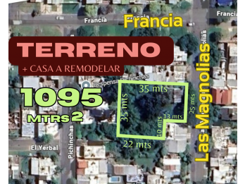 VENDO TERRENO GIGANTE Calle Las Magnolias