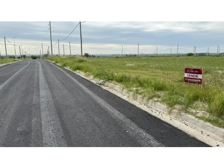 TERRENO LISTO P/CONSTRUIR EN ORO VERDE, EL TRIANGULAR. 333M2