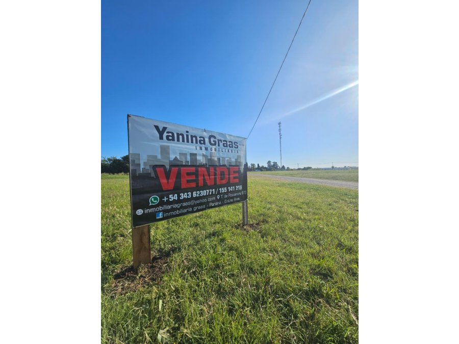 VENDO Terreno en Libertador San Martín