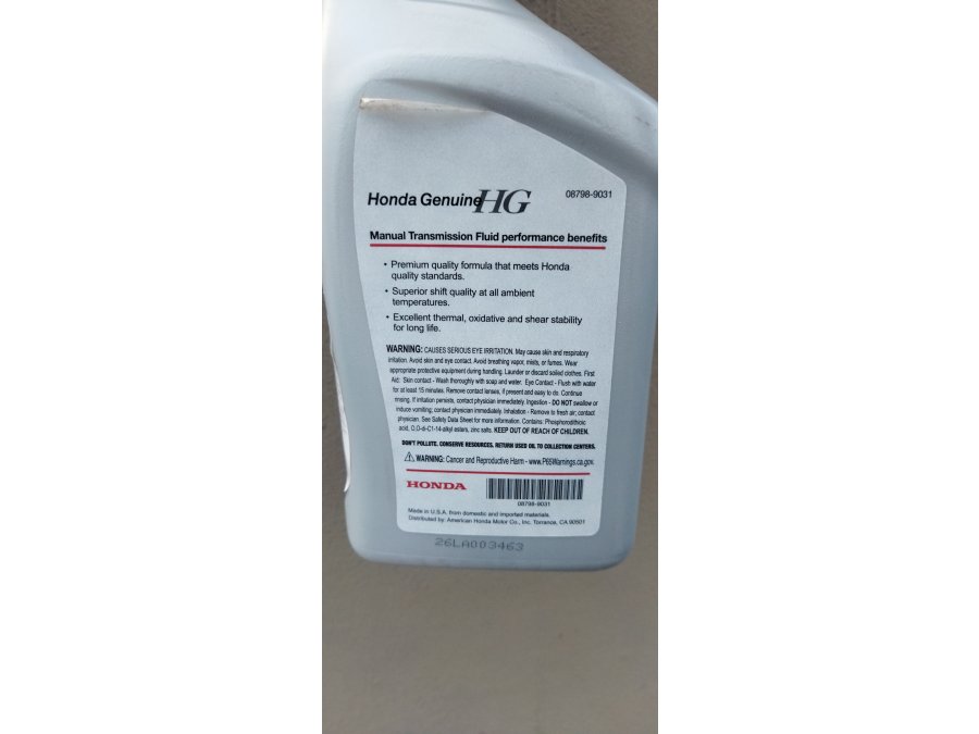 Aceite de caja manual Honda