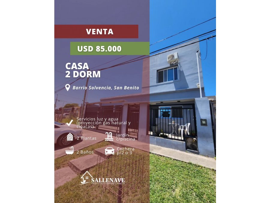 VENDO HERMOSA CASA BARRIO SOLVENCIA