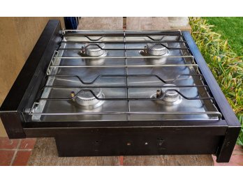 Conjunto de horno, anafe y extractor marrón