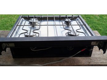Conjunto de horno, anafe y extractor marrón