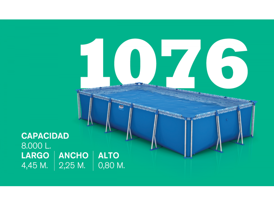 Pileta Pelopincho 1076 con capacidad de 8000L Usada