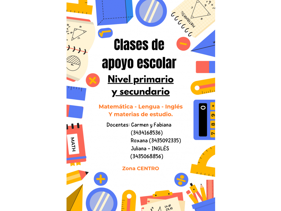 APOYO ESCOLAR PRIMARIO Y SECUNDARIO