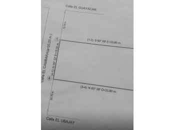 Vendemos lote zona toma vieja calle el Cambará