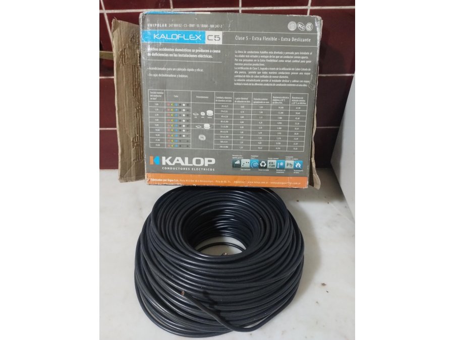 Cable 6mm2, de alta calidad marca KALOP clase 5.