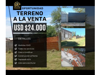 OPORTUNIDAD! TERRENO CON EDIFICACI&Oacute;N+CONSTRUCCI&Oacute;N A TERMINAR