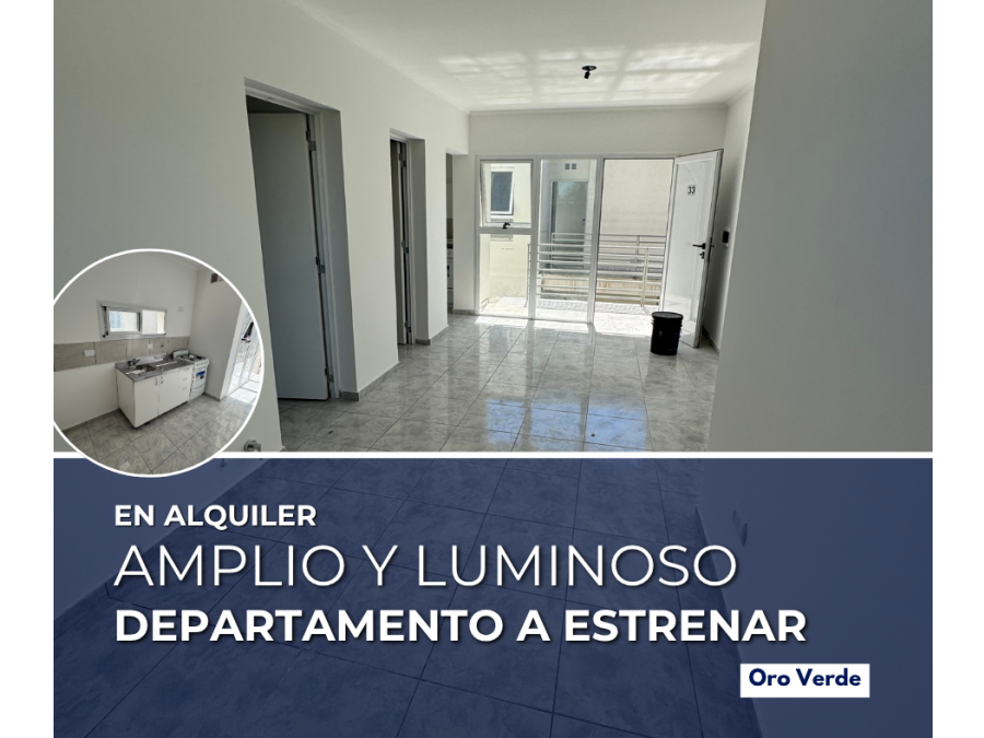 ALQUILAMOS DEPTO DE 1 DORM A ESTRENAR