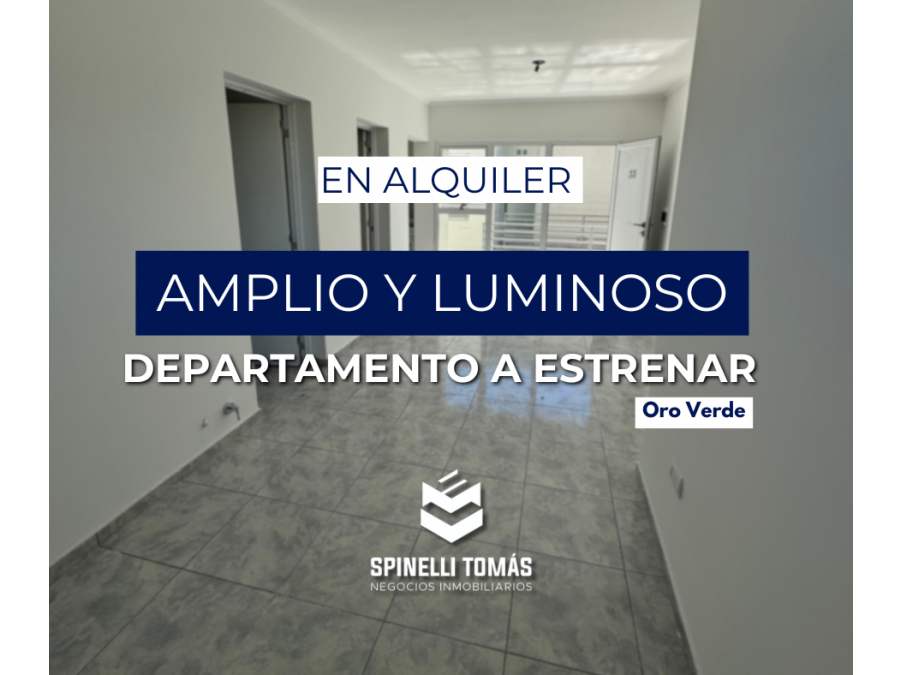 ALQUILAMOS DEPTO DE 1 DORMITORIO EN PLANTA ALTA A ESTRENAR