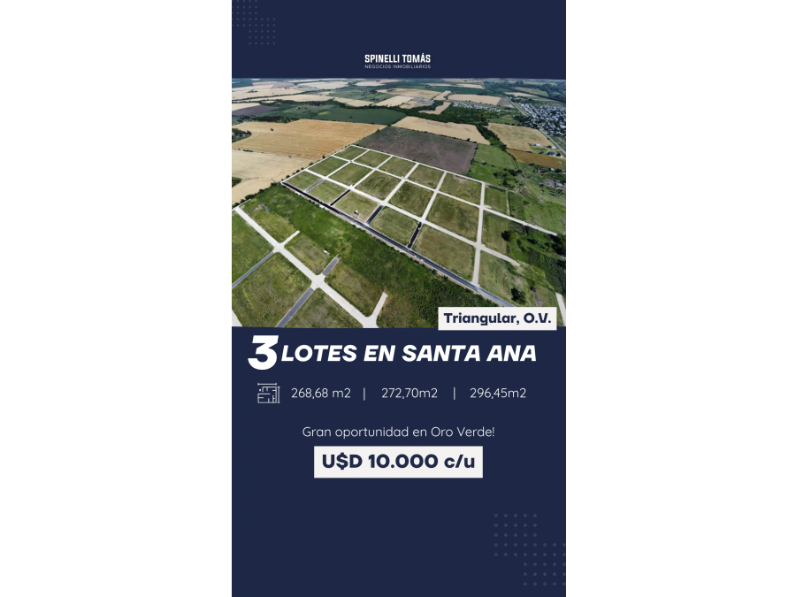 LOTEO SANTA ANA – LOTES DESDE 250m² | ORO VE
