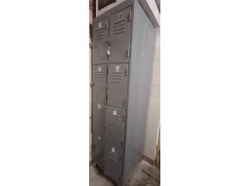 LOCKER METALICO 8 PUERTAS CON CANDADO Y LLAVES