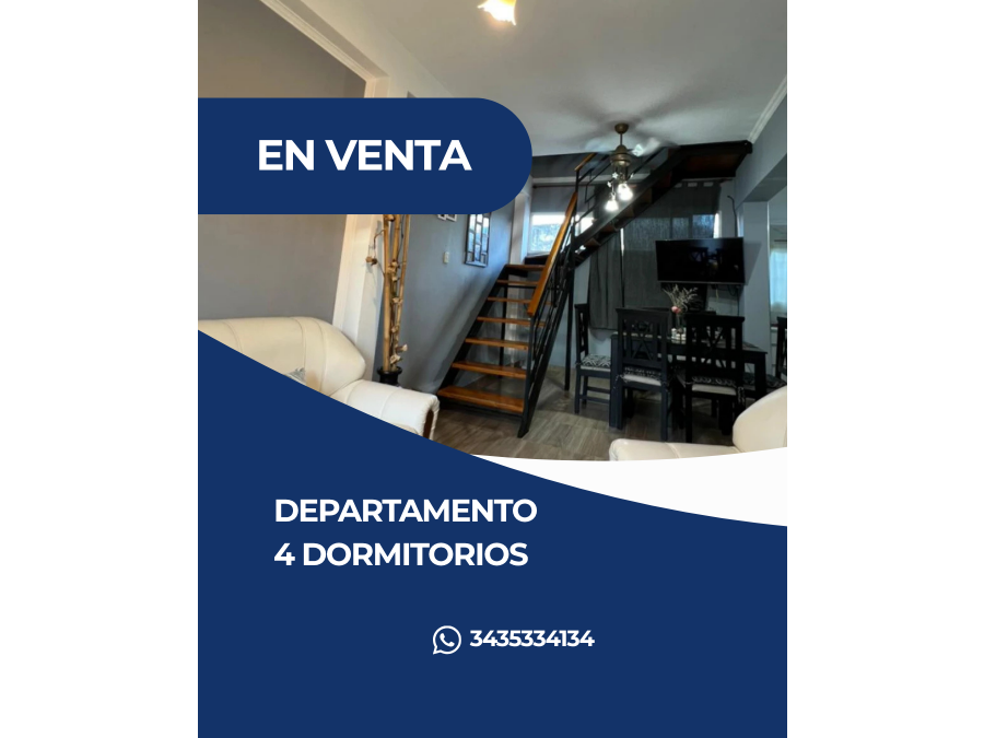 DEPARTAMENTO 4 DORMITORIOS EN VENTA