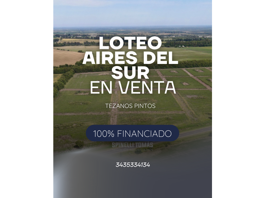 TERRENOS 100% FINANCIADOS EN TEZANOS PINTOS