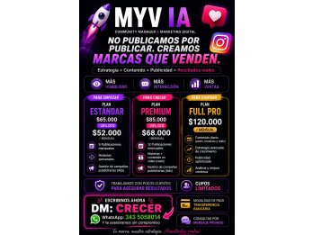🚀 MYV IA | COMMUNITY MANAGER & MARKETING DIGITAL