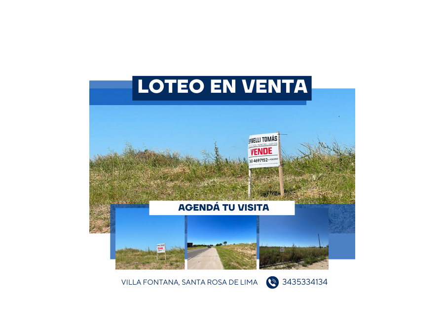 TERRENO EN VENTA EN VILLA FONTANA