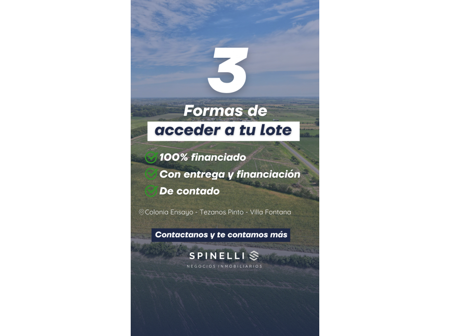 LOTE PROPIO SIN AHORROS – INVERSIÓN Y VIVIENDA | ORO VERDE Y