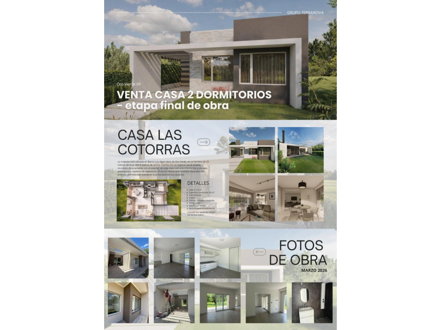 CASA A ESTRENAR EN ORO VERDE | MODERNA + FINANCIACIÓN