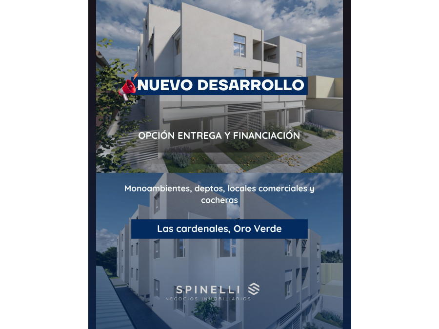 NUEVO DESARROLLO EN ORO VERDE