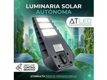 LUMINARIA SOLAR AUTOSUFICIENTE DESDE $65000