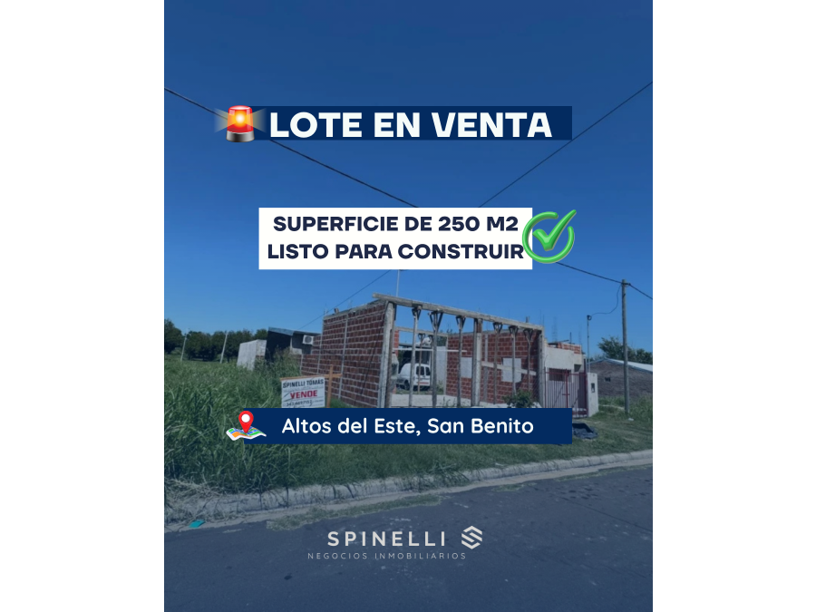 TERRENO EN VENTA EN ALTOS DEL ESTE