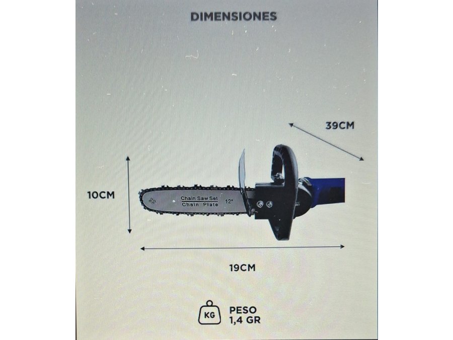 VENDO ADAPTADOR MOLADORA-MOTOSIERRA