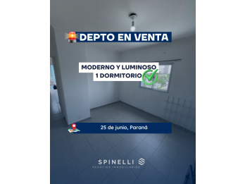 MODERNO DEPTO DE 1 DORMITORIO EN VENTA