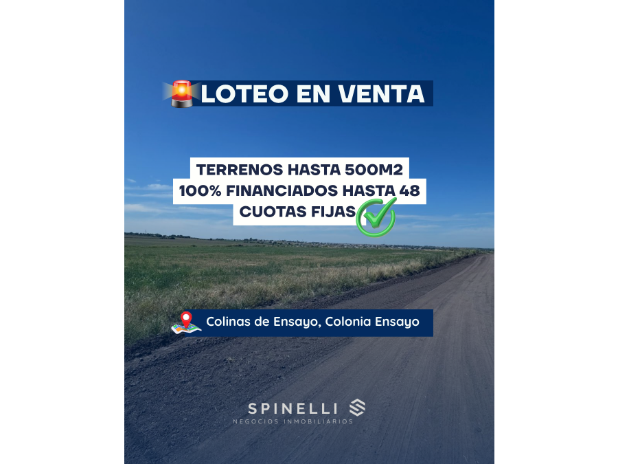 NUEVO DESARROLLO FINANCIADO AL 100%