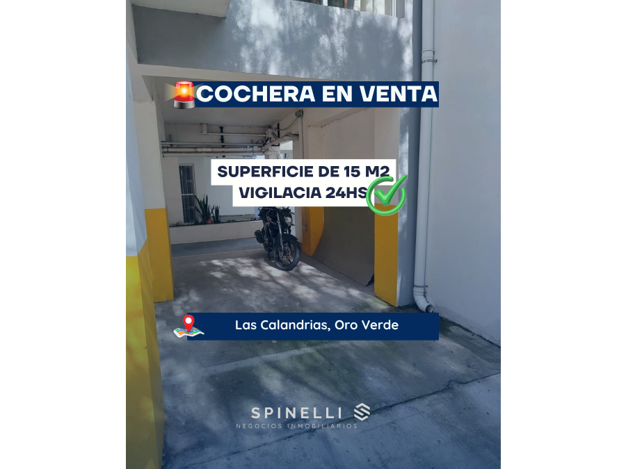 COCHERA TECHADA A PRECIO INIGUALABLE