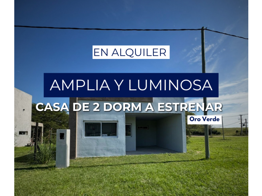 HERMOSA CASA A ESTRENAR EN ALQUILER