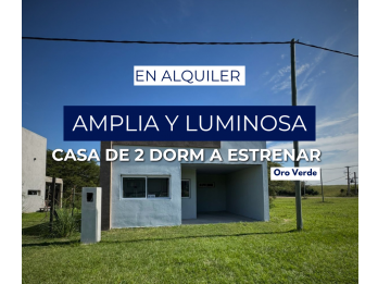 HERMOSA CASA A ESTRENAR EN ALQUILER