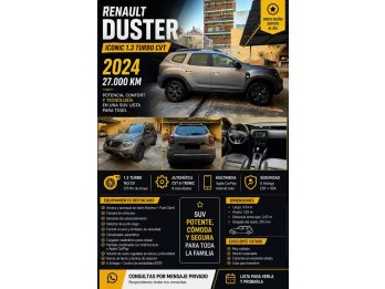 VENDO RENAULT DUSTER ICONIC