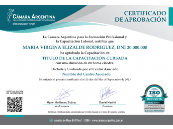 Brindamos cursos online con certificados en vivo por Zoom