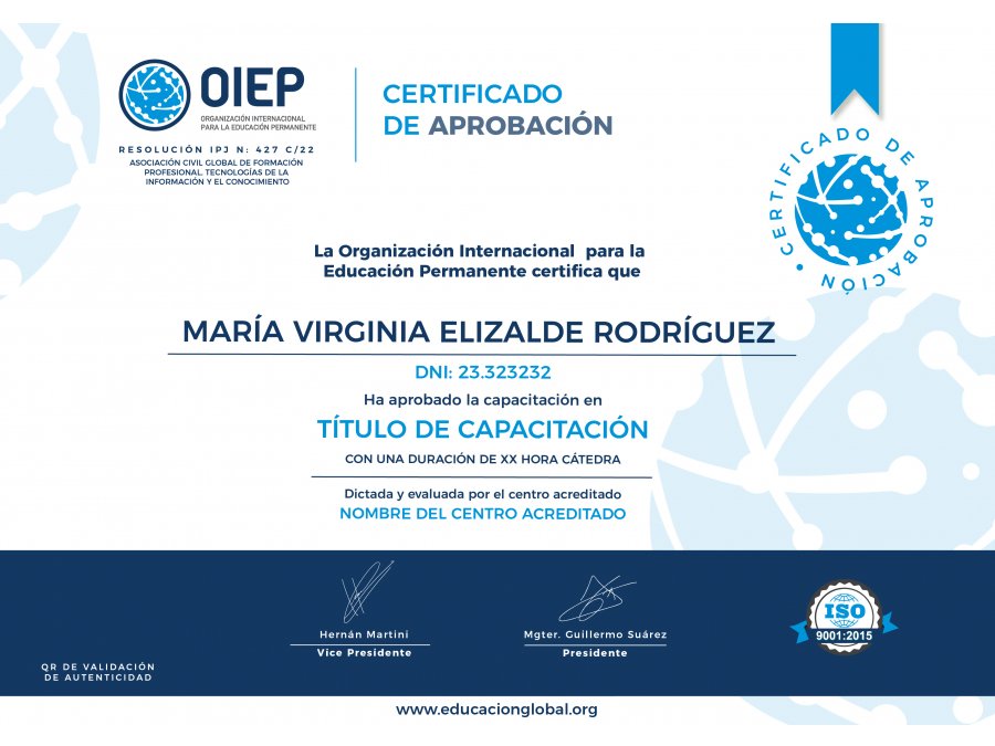 Brindamos cursos online con certificados en vivo por Zoom