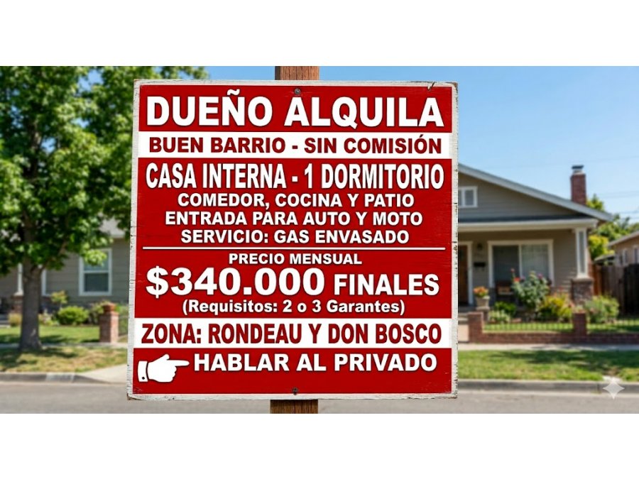 $340.000 FINALES .CASA UN DORMITORIO.BUEN BARRIO.