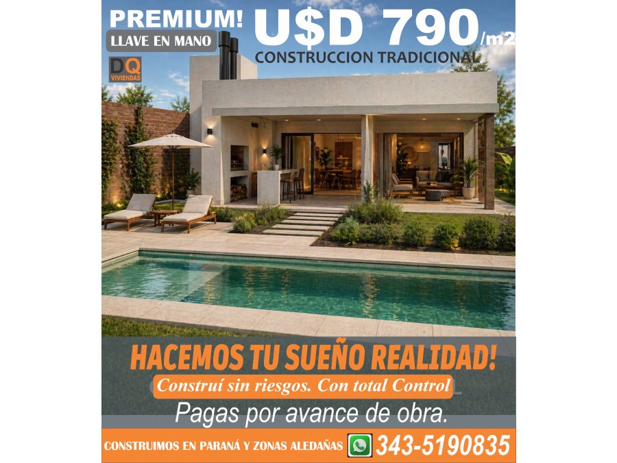 CONSTRUIMOS TU VIVIENDA!!! 3 DORMITORIOS!