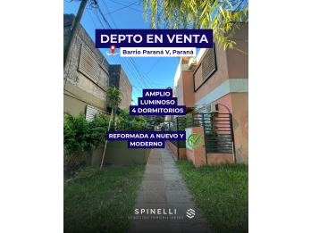 DEPTO 4 DORMITORIOS EN VENTA