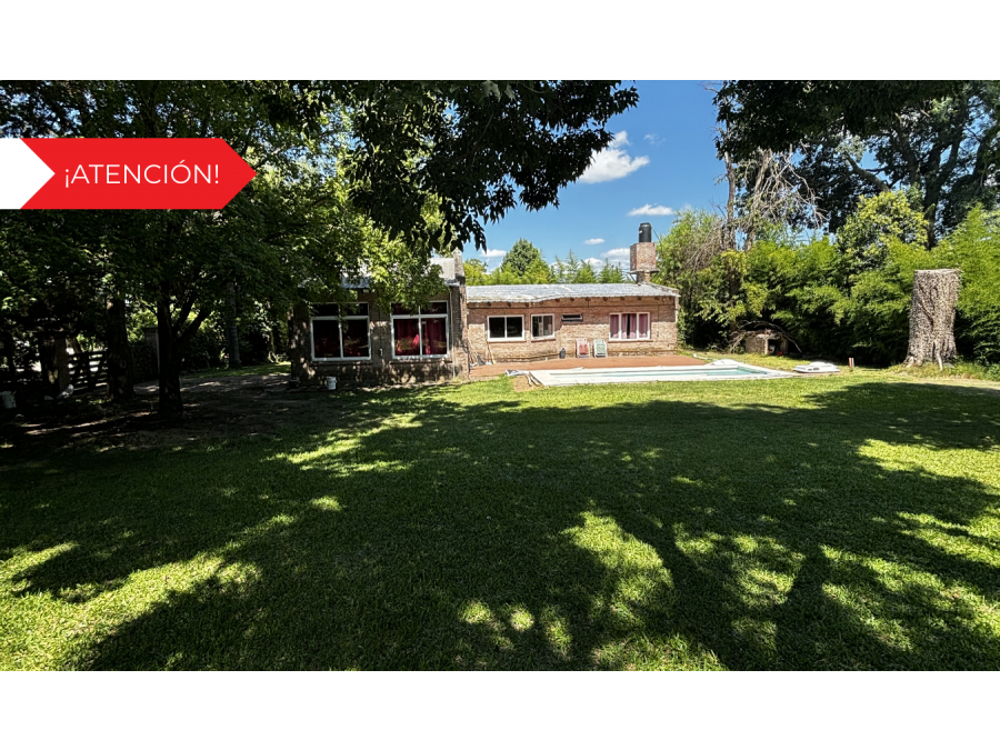 Casa con gran terreno en zona Acceso Norte / Seminario