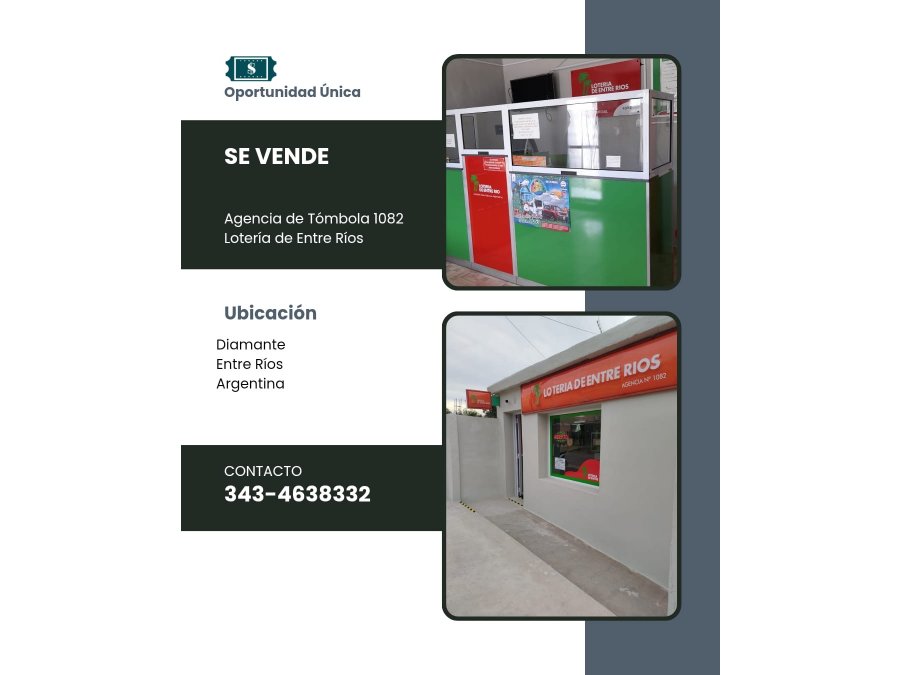 SÈ VENDE AGENCIA DE QUINIELA