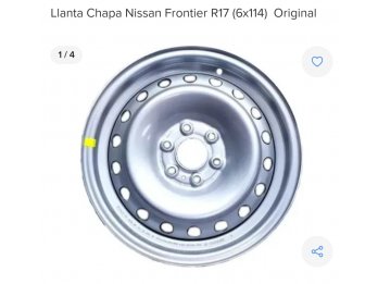 Liquido 4 Llantas Chapa Nissan Frontier R17 (6x114) Original